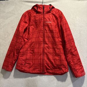 Columbia Whirlibird Omni Heat 3 In 1 Hooded Jacket Women’s Large Interchange Red
